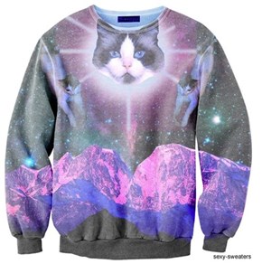Hypno-Cat Blesses Your Leisure Wear