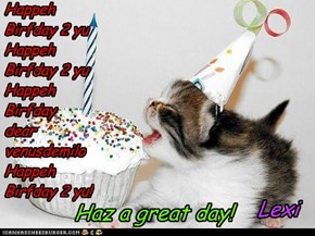 Happeh Birfday 2 yu Happeh Birfday 2 yu Happeh Birfday  dear venusdemilo Happeh Birfday 2 yu!