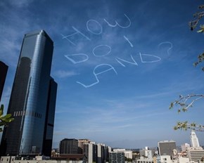 Someone Had a Very Clever Skywriting Message