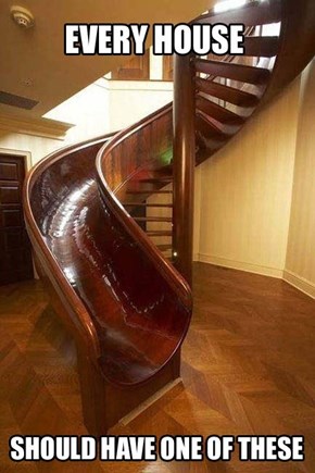 You Should Go Up Using the Slide Too