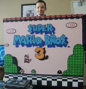 Super Mario Brothers 3 Menu Made With Beads