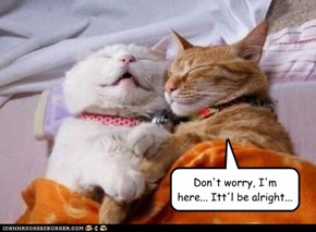 Don't worry, I'm here... Itt'l be alright...