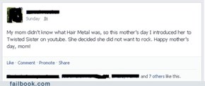 Way to ruin Mother's Day