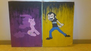 Dan vs pinkie paint