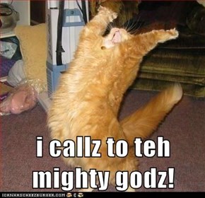 i callz to teh mighty godz!