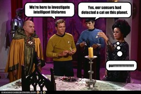 We're here to investigate intelligent lifeforms