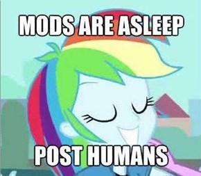 Mods are asleep!