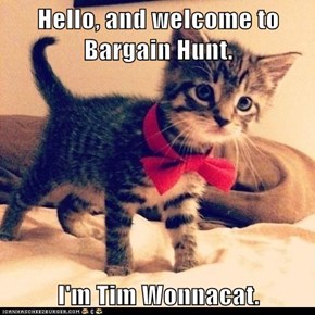 Hello, and welcome to Bargain Hunt.  I'm Tim Wonnacat.