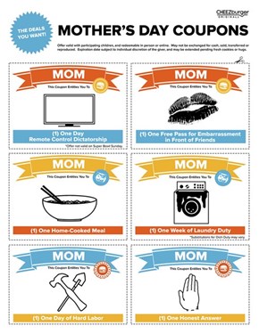 The Best Gifts are Free, Just Like theseMother's Day Coupons!