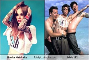 Monika Matukaite Totally Looks Like blink 182