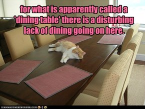 for what is apparently called a 'dining table' 