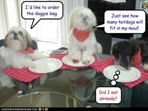 I'd like to order the doggie bag.