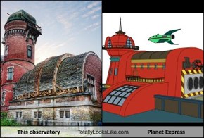 This observatory Totally Looks Like Planet Express