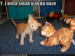 Y, i awta smak u in da noze
