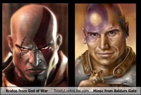 Kratos from God of War Totally Looks Like Minsc from Baldurs Gate