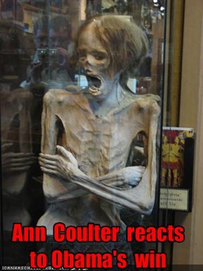 Ann  Coulter  reacts  to Obama's  win