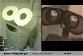 Funny Toiletpaper guy Totally Looks Like Wall-E