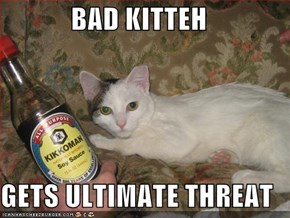 BAD KITTEH  GETS ULTIMATE THREAT