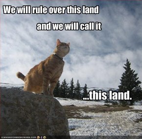 We will rule over this land