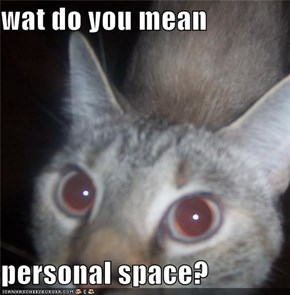 wat do you mean  personal space?