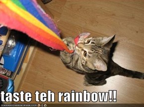 taste teh rainbow!!