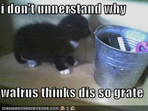 i don't unnerstand why  walrus thinks dis so grate
