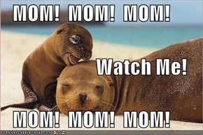MOM!  MOM!  MOM!                            Watch Me!    MOM!  MOM!  MOM!