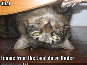 Ohai  I come frum the Land down Under