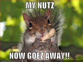 MY NUTZ  NOW GOEZ AWAY!!