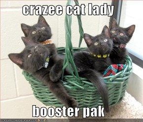 crazee cat lady  booster pak