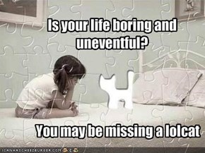 Is your life boring and uneventful?