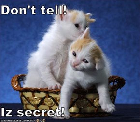 Don't tell!  Iz secret!