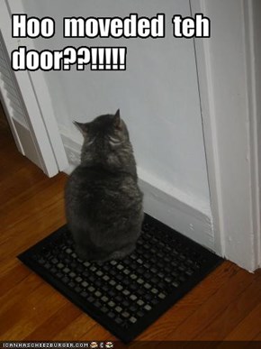 Hoo  moveded  teh  door??!!!!!