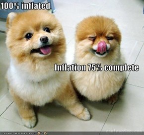 100% inflated Inflation 75% complete