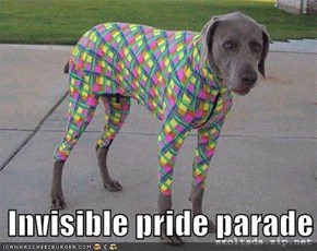 Invisible pride parade