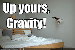 Up yours, Gravity!