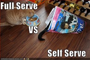 Full Serve                 VS Self Serve