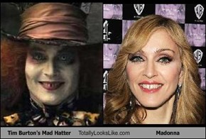 Tim Burton's Mad Hatter Totally Looks Like Madonna