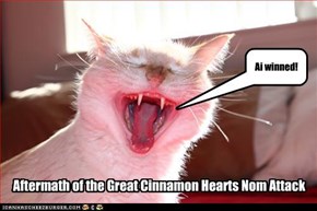Aftermath of the Great Cinnamon Hearts Nom Attack