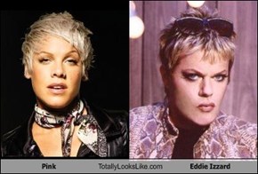Pink Totally Looks Like Eddie Izzard