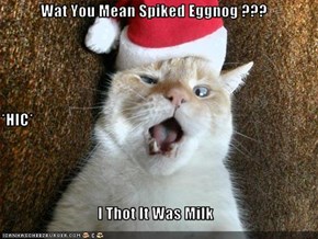 Wat You Mean Spiked Eggnog ??? *HIC* I Thot It Was Milk
