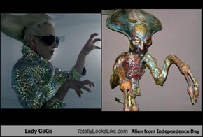 Lady GaGa Totally Looks Like Alien from Independence Day