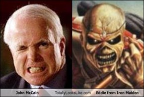 John McCain Totally Looks Like Eddie from Iron Maiden