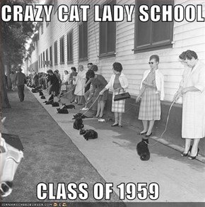 CRAZY CAT LADY SCHOOL  CLASS OF 1959