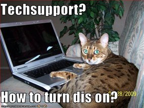 Techsupport?  How to turn dis on?
