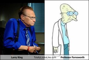 Larry King Totally Looks Like Professor Farnsworth