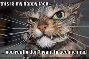 this IS my happy face...  .... you really don't want to see me mad