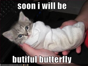 soon i will be  butiful butterfly