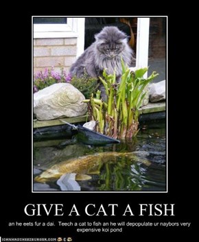 GIVE A CAT A FISH