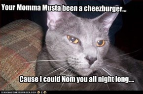 Your Momma Musta been a cheezburger...